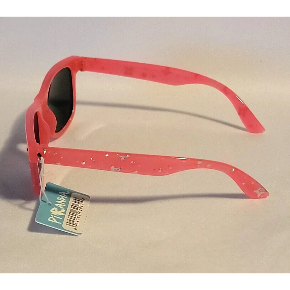 Piranha Kidz Sunglasses Style # 62062 Pink Silver Speck Frame